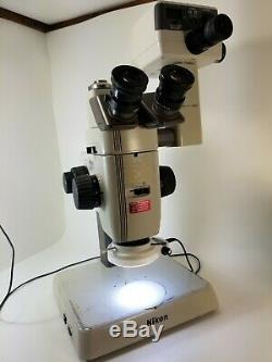 NIKON SMZ-U ZOOM 110 MICROSCOPE 2X UW10XA/24 ED PLAN 0.75X 1.25X H-III Camera