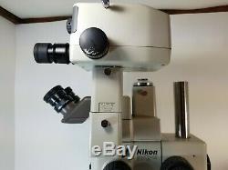 NIKON SMZ-U ZOOM 110 MICROSCOPE 2X UW10XA/24 ED PLAN 0.75X 1.25X H-III Camera