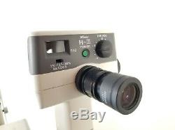 NIKON SMZ-U ZOOM 110 MICROSCOPE 2X UW10XA/24 ED PLAN 0.75X 1.25X H-III Camera