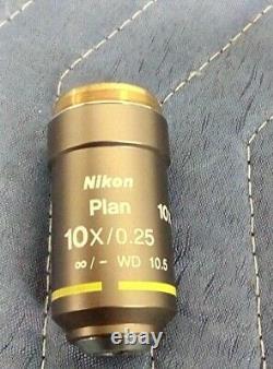 NIkon Plan 10x 0.25 /- WD 10.5 Microscope Objective
