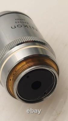 NMint Nikon Plan Apo 100 NCG 1.35 Oil 160 Microscope Objective Lens RMS 35368