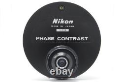 Near MINT? Nikon Phase Contrast Condenser 1.25 Turret Microscope From JAPAN