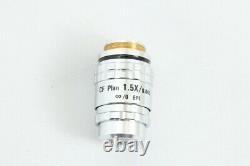 Near Mint Nikon CF Plan 1.5x/0.045 INF/0 Epi WD 3.6 Microscope Lens 3604