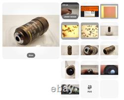 NearMint Nikon Plan 10x/0.25 Objective Lens? /- WD 10.5 for M25 34647
