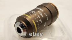 NearMint Nikon Plan 10x/0.25 Objective Lens? /- WD 10.5 for M25 34647