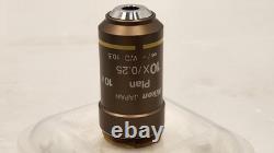 NearMint Nikon Plan 10x/0.25 Objective Lens? /- WD 10.5 for M25 34647