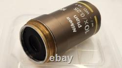 NearMint Nikon Plan 10x/0.25 Objective Lens? /- WD 10.5 for M25 34647