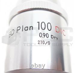 New Nikon Bd Plan 100 DIC 0.90 Dry 210/0 330219 Microscope Lense