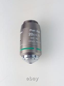 Nikon 20x 0.75 Plan APO Infinity DIC Microscope Objective FULLY TESTED