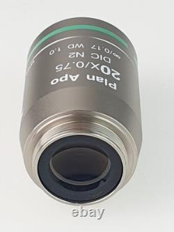 Nikon 20x 0.75 Plan APO Infinity DIC Microscope Objective FULLY TESTED