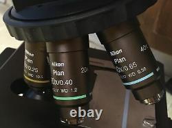 Nikon 50i Eclipse Microscope for Clinical or Research 4/10/20/40 Plan Objectives