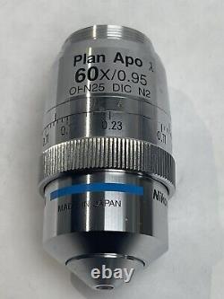 Nikon 60x/0.95 OFN25 Plan Apo Microscope Objective Nikon N