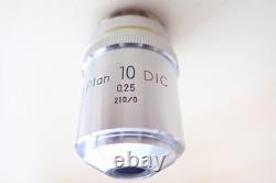 Nikon BD Plan 10x/0.25 210/0 DIC Microscope Objective Darkfield M26