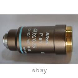 Nikon Biological Microscope Objective Lens CFI E Plan 40 EX Limited From JAPAN