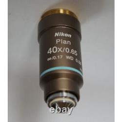 Nikon Biological Microscope Objective Lens CFI E Plan 40 EX Limited From JAPAN