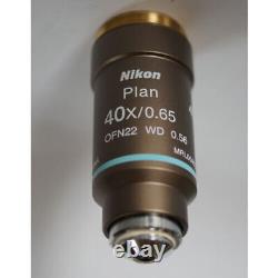 Nikon Biological Microscope Objective Lens CFI E Plan 40 EX Limited From JAPAN