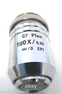 Nikon CF Plan 100X/0.95 /0 EPI Microscope Objective Lens