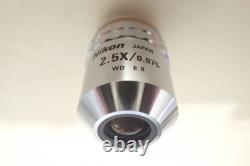 Nikon CF Plan 2.5x/0.075? /0 Microscope Objective Lens Infinity Optiphot EPI