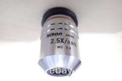 Nikon CF Plan 2.5x/0.075? /0 Microscope Objective Lens Infinity Optiphot EPI