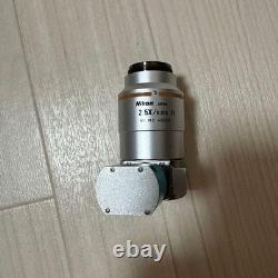 Nikon CF Plan 2.5x / 0.075 TI Metallurgical Microscope Objective Lens
