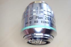 Nikon CF Plan 20x/0.40? /0 ELWD BD DIC Infinity Microscope Objective