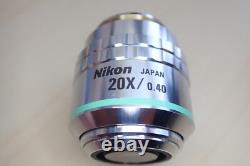 Nikon CF Plan 20x/0.40? /0 ELWD BD DIC Infinity Microscope Objective