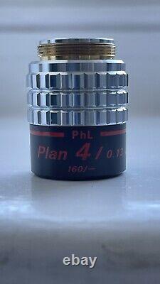 Nikon CF Plan 4x / 0.13, DL, 160 / -, PhL microscope objective