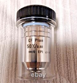 Nikon CF Plan 50x / 0.80? /0 BD Microscope Objective Lens Excellent From Japan