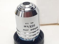Nikon CF Plan 50x/0.80? /0 EPI WD0.54 Microscope Objective Lens New Unused