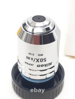 Nikon CF Plan 50x/0.80? /0 EPI WD0.54 Microscope Objective Lens New Unused