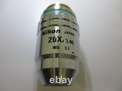 Nikon CF Plan EPI 20x/0.46? /0 EPI WD 3.1 Infinity Microscope Objective