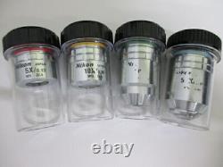 Nikon CF Plan EPI 5X 10X 20X 50X Infinity Microscope Objective Lens assort set