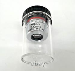 Nikon CF Plan Microscope ObjectiveCF Plan 5X/0.13 Genuine Made In Japan New