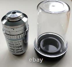 Nikon CFI 40X NA0.95 dry Plan Apo DIC M/N2 microscope objective cased