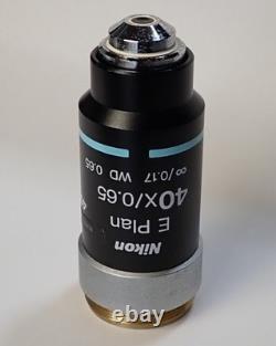 Nikon CFI E Plan 40x Infinity Biological Microscope Objective Eclipse E200