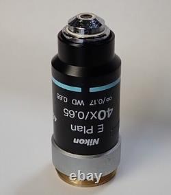 Nikon CFI E Plan 40x Infinity Biological Microscope Objective Eclipse E200