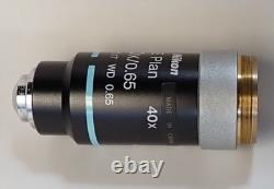 Nikon CFI E Plan 40x Infinity Biological Microscope Objective Eclipse E200