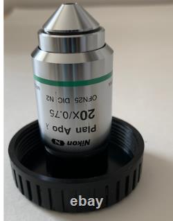 Nikon CFI Plan APO Lambda 20x/0.75 DIC N2 Microscope Objective Lens