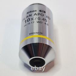 Nikon CFI Plan APO Lambda D 10x/0.45 OFN25 DIC N1 MRD70170 Microscope Objective
