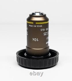 Nikon CFI Plan Achromat Microscope Objective 10X MRL00102 with coupling ring