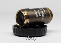 Nikon CFI Plan Achromat Microscope Objective 10X MRL00102 with coupling ring
