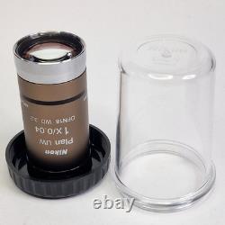 Nikon CFI Plan Achromat UW 1x/0.04 MRL00012 OFN18 WD 3.2 Microscope Objective