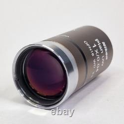 Nikon CFI Plan Achromat UW 1x/0.04 MRL00012 OFN18 WD 3.2 Microscope Objective