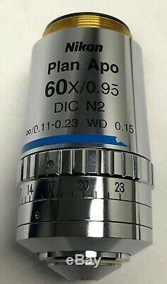 Nikon CFI Plan Apo 60x/0.95 DIC N2 /0.11-0.23 WD 0.15 Microscope Objective 103%