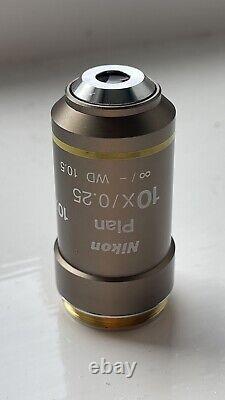 Nikon CFI plan achromat 10x / 0.25 microscope objective