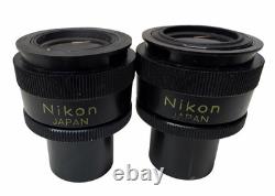 Nikon CFW 10x Widefield Microscope Eyepieces Untested