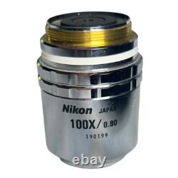 Nikon Cf Plan 100x/0.80 Elwd? /0 Bd DIC Objective Microscope Lens Semiconductor