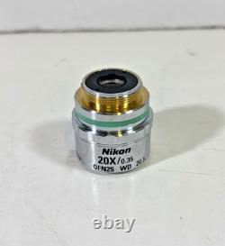 Nikon Cf Plan 20x/0.35? /0 Epi Slwd 0fn25 2d 20.5 Microscope Objective Lens Nikon Cf Plan 20x/0.35? /0 Epi Slwd 0fn25 2d 20.5 Microscope Objective Lens