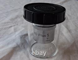 Nikon DB Plan Microscope Objective 5-0.1-210/0-With Original Plastic Case