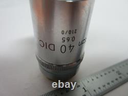 Nikon DIC M Plan 40x Objective Microscope Optics Bin#j7-16